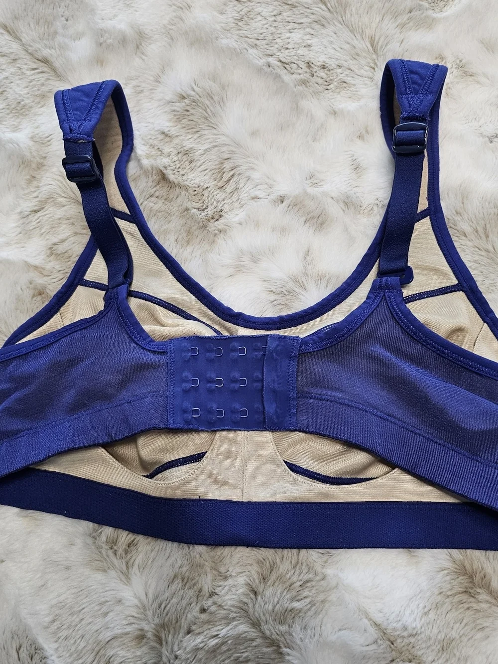 Lululemon Blue High Support Adjustable Sports Bra Women's 34C